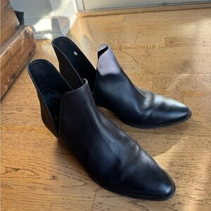 Free People Black Leather Booties